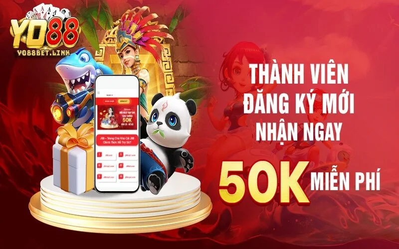 Tìm hiểu về khuyến mãi đăng ký Yo88 nhận ngay 50k